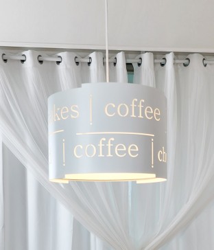 로리에 1등 패브릭 펜던트 조명 LED식탁등 주방식탁조명