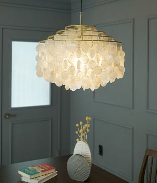 파니 자개 3등 펜던트 조명 LED식탁등 주방식탁조명