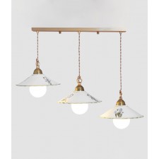 플로스 3등 도자기식탁등 펜던트조명