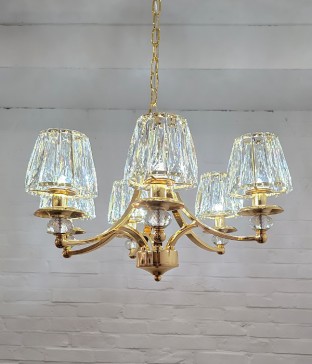 프니엘 6등 크리스탈 샹들리에 식탁등