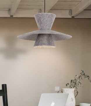 W 라메루 리모컨 펜던트전등 LED식탁조명12W(그레이)