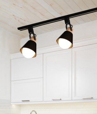 나팔 원목 우드 레일등 인테리어 레일조명