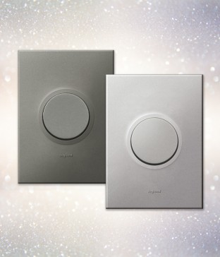 W 르그랑 아테오 원형 스위치[마그네슘/소프트알루]
